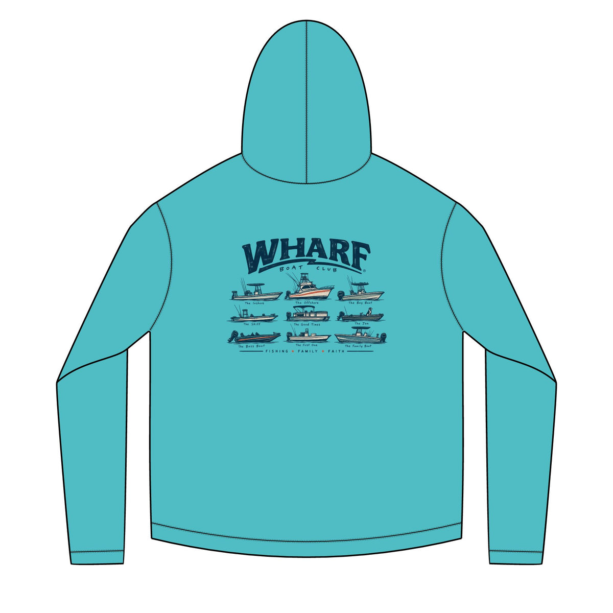 Wharf Boat Club Solar Hoodie